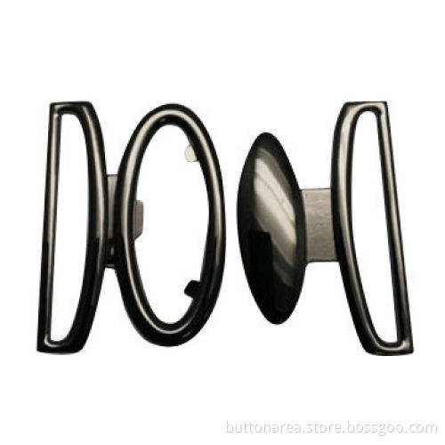 Alloy Buckles in Shiny Gun Color